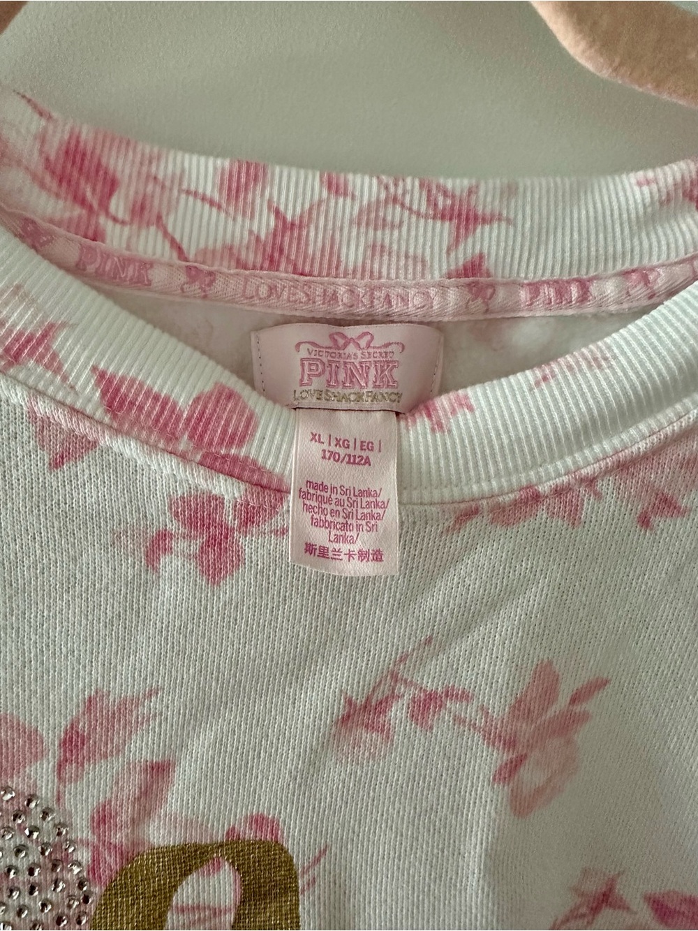 LoveShackFancy X PINK Sweater XL - Picture 3 of 4